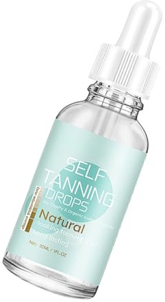 GANAZONO Sunless Tanning Drops Mit Natürlichen Inhaltsstoffen Hautpflegendes Bräunungsöl Feuchtigkeitsspendend Für Hauttypen Sanfter Selbstbräuner Für Gesicht Und Körper