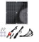 Kit de panneau solaire 50 W avec deux ports USB, cellules solaires monocristallines en silicium chargeur solaire pour camping, alpinisme, randonnée