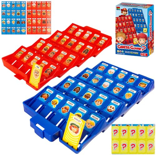 Wer Ist Es Spiel Original, Wer ist es Lustiges Ratespiel Brettspiel für Erwachsene, Kinder wer Bin ich spiel Classic Guess Game für 2 Personen Guess Who werWarsspiel für Family Eltern Kinder Party