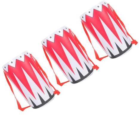 FRCOLOR Faux Tambour Gonflable à La Taille pour Garçon Et Filles 3 Pièces en PVC Coloré Léger Et Solide Accessoire pour Fête, Performance Scénique Et Déguisement