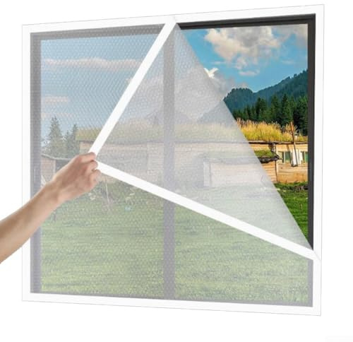 PVC-Luftpolsterfolie für Fenster, bietet hervorragenden Wärmeschutz und Staubschutz (120 x 120 cm)