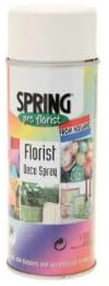 Floral Colour Spray Paint for Fresh and Silk Flowers – 400ml – Professional Floristry Finishing Spray – Available in 50+ Shades (Soft White)