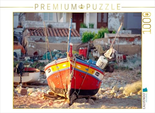 CALVENDO Puzzle EIN Motiv aus dem Kalender Portugal, traditionelle Fischerboote | 1000 Teile Lege-Größe 64 x 48 cm Foto-Puzzle für glückliche Stunden