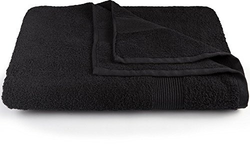 CelinaTex Bari Saunatuch XXL 90 x 220 cm schwarz Baumwolle Frottee Handtuch Badetuch Saunahandtuch