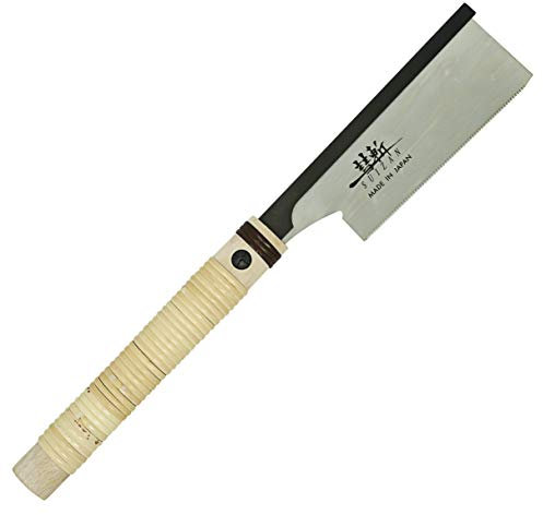 SUIZAN Japanese Dozuki Dovetail Hand Saw - 6 Inch Pull Saw for Woodworking