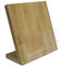 LINLAY Intarsien & Gravuren 22 x 22 cm Tisch Flyerhalter Holz Eiche Prospektständer Flyerständer Prospekthalter
