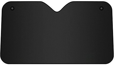 Bc Corona Parasol de Aluminio Negro Mate con ventosas 130 x 70 cm y Universal