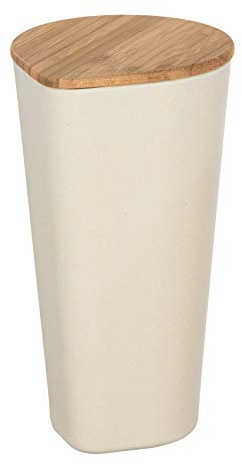 WENKO Aufbewahrungsdose Derry 1 l, Dose mit Bambusdeckel und Silikonring, luftdicht, 1 l Multicolor 19.5 x 12 x 10.5 cm