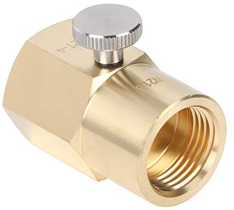 Soda Bottle CO2 Adapter - Haushaltswasserflasche CO2 Refill W21.8 CGA320 Anschluss Adapter Konverter für Bier, Soda, Wasser, Saft, Aquarium(W21.8 to TR21.4)