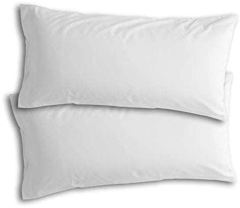 bo&button® Kissenbezug 40x80 cm, 2er Set, Mako Satin Bio Baumwolle - echte Luxusqualität, Weiß