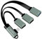 LogiLink UA0361 - USB-C™ (USB 3.1 Gen1 bis 5Gbps) Hub mit 90° gewinkeltem Stecker auf 2X USB 2.0 (Typ A Buchse) + 1x USB 3.0 (Typ A Buchse)
