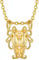 GoldChic Jewelry Gemini Necklace For Women, 18K Gold Plated Gem Pendant 12 Zodiac Sign Jewellery Gifts