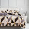 Luofanfei Bettwäsche Karo 135x200 4teilig Bettbezug Grau Schwarz Weiß Kariert Zweiteilig Microfaser Kuschelig Modern Bettdeckenbezug Einzelbett Ornamente Design Jugendliche Mädchen Teenager Männer