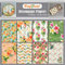 CrafTreat Blumen-Decoupage-Papier zum Basteln – Sommerblumen und tropische Blumen – Größe: A4 – 8 Stück – Farn-Decoupage-Papier für Scrapbooking