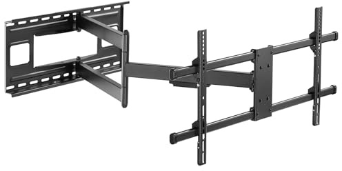 Techly 362169 Staffa a Muro Braccio Estensibile Fino a 1015 mm per LCD 43-80 Nero Nero