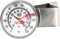 Taylor Frothy Milk Thermometer for Coffee, Instant Read Accurate Catering Grade Temperature Probe with Clip and Holder, Stainless Steel, White
