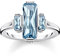 THOMAS SABO Ring große blaue Steine 925 Sterling Silber TR2267-009-1-58