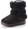 Yeeteepot Bambine e Ragazze Carino Stivali da Neve Calda Foderati Stivaletti Inverno Morbide Piatto Stivali Bambini Pelliccia Antiscivolo Boots， Nero 23 EU = 24 CN