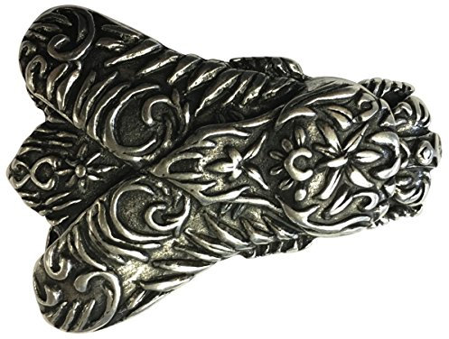 BELTINGER Gürtelschnalle Pregare 4,0 cm | Buckle Wechselschließe Gürtelschließe 40mm Massiv | Wechselgürtel bis 4cm | Silber