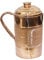 Universal Hub® Wasserkaraffe, Wasserkrug aus reinem Kupfer, Krug mit Deckel, Kupferbecher, Ayurveda-Kupferkrug, Wasserkrug, Moscow Mule, Kupferbecher, Trinkgeschirr, Glas, Kupferkrug, Trinkflasche