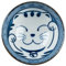 The Japanese Shop Lucky Cat Ceramic Japanese Rice Bowl, Blue, White (2076-1-34-BL)