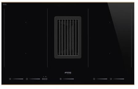 Induction hob with 4 heating zones and built-in hood from Smeg Universal - HOBD682D1