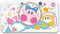 PERFECTSIGHT Custodia per carte da gioco carina compatibile con Nintendo Switch/Switch Lite/OLED, 24 custodie per carte da gioco e 24 schede SD, custodia portatile Kawaii per gioco - Cloud Kirby