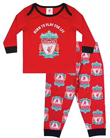 Liverpool FC Official Football Boys Kids Baby Pyjamas Crest 9-12 Months