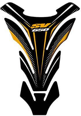 Für Suzuki SV650 SV650S SV650X SV 650 Tank Alle Jahre 3D Motorrad Tankpad Schutzfolie Aufkleber Fall Schmücken (Color : 13 golden)