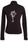 Youthful flying Eiskunstlauf Jacke Mädchen und Frauen Crystal Ice Skating Trainingswettbewerb Kostüme mit Strasssteinen(Size:S,Color:Schwarz -Dünn)