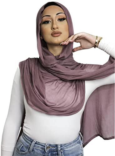Txameru, Hijab für Frauen, Viskose, Muslimische Baumwolle, Mode, Hijab, Schal, Malvenfarben, Standard