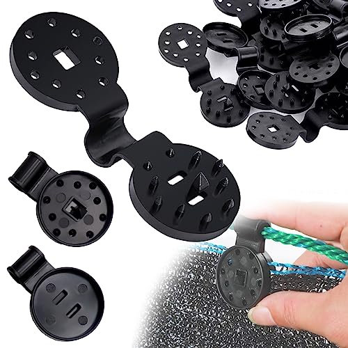 Darryy 50 PCS Clips de Plastico para Tela de Sombra, Broches para Malla Sombra, Fijación Tolda, Shade Cloth Plastic Clips, Clips de Plásttico Clips, Clips de Plástico de Tela de Sombra