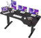 SANODESK QS 160 x 75 cm Escritorio Regulable en Altura Eléctrico Standing Desk Escritorio Elevable Eléctrico con Tablero Telescópico Bidireccional con Función de Memoria (Negro)