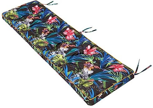 shivler Bankkissen Polster Gartenmöbelauflagen Auflagen Gartenkissen Bankpolster 50 cm Kissen Gartenbank (150 x 50 cm, Bunte Bläter Ökolein)