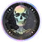 OH YEAH - 8 Teller aus Pappe, Halloween, esoterisch, Ø 17 cm, Einweg-Dessertteller, Tischdekoration, Halloween, esoterisch, einfache Montage
