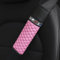 1 Stück Auto Gurtpolster, PU Leder Kristall Glitzer Bling Bling Auto Gurtschutz,Gurtpolster Auto,Polsterung für Sitzgurt im Auto,Gurtkissen Auto Sicherheitsgurt Schulterpolster Schutzkissen,Rosa