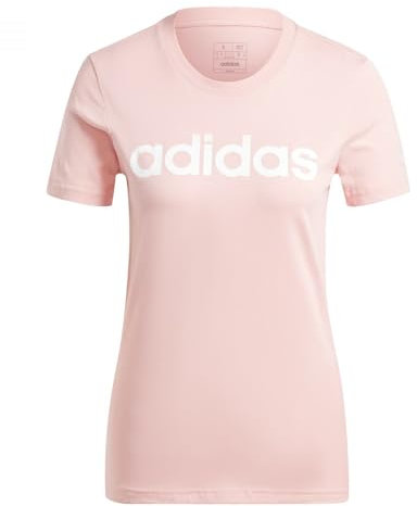 adidas Femme Essentials Slim Logo Tee, Semi Pink Spark, XS