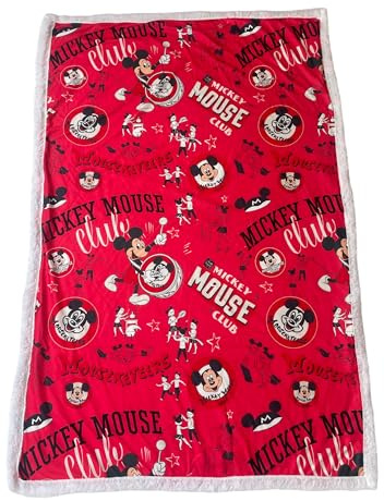Homadict Plaid Sherpa 100X150 cm Mickey Mickey Mouse Club