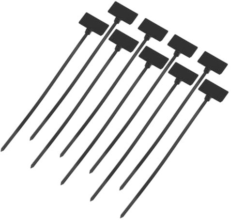 QUARKZMAN 250 Stück Markierung Kabelbinder mit Kabelbeschriftung, 4x150mm Selbstverriegelnde Kabelbinder Set, 18lb Zugfestigkeit Kabelbinder Wiederverschließbar für Kabelmanagement, Schwarz