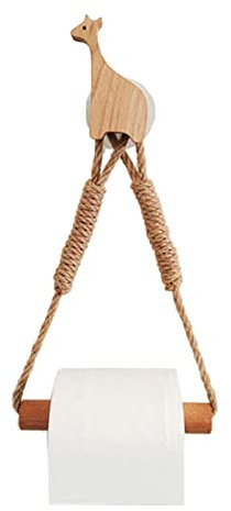 Wandmontierter Taschentuchhalter aus Holz, Seilrolle, Aufhänger zur Wandmontage