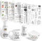 Rub On Sticker Upgrade Candle Tattoos Water Transfer Printing DIY Home Stickers Decorative Rub On for Crafting for Keraflott Furniture Glass Candles Raysin Christmas (Home)