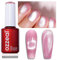 Ozzeal Katzenauge UV Gel Nagellack - Rosa Crystal Magnetisch, Frühling Sommer Glitter, Holographisch Shimmer - Soak Off UV Led 15ML