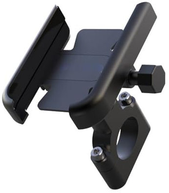 Generisch Motorrad handy halter Motorrad Handy Halter GPS Navigator Rückspiegel Lenker Halterung Für Honda Für Forza 125 250 300 350 750(H black)