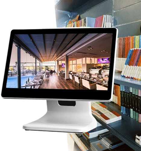 pealiritansemen Caisse Enregistreuse À Écran Tactile, Écran Tactile Capacitif Multipoint 15,6 Pouces, Résolution 1366 * 768, pour Entreprises/Restaurants/Détail/Centre Commercial