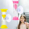 Sablier Enfant, 2 Pièces Sablier Brossage Dents Enfant 2 Minutes 3 Minutes avec Ventouse, Couleur Minuteur de Sable Cadeau pour Enfants Apprentissage, Jeu, Cuisine, Exercice (Rose, Jaune)