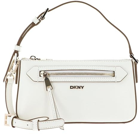 DKNY Women's Bryant AVE TZ Demi Crossbody Handbag, Marshmallow