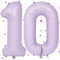 UDRKFOPK Lila Luftballon 10,Zahlen Luftballon Lila,40 Zoll Lila Folienballon 10,101cm Lila Zahlenballon 10 Helium Ballon Luftballon 10 Geburtstag für Geburtstagsdeko Kinder Mädchen Junge
