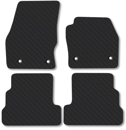 Fits Ford Kuga (2016-2020) 5mm Rubber Car Mats | Heavy Duty Rubber Tailored Fit Floor Mats Full Coverage Durable Waterproof Accessories Easy Clean Anti Slip Made in the UK