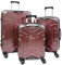 yonsly® Koffer Suitcase Set, Trolley Reisekoffer, Rollkoffer Handgepäck mit 4 Rollen 360°, ABS Hartschalen, Sicherheitsschloss, Weicher Gummigriff, 210D-Futter (3er Set, M,L&XL, Rot)