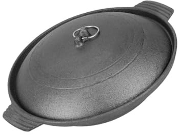 SOLUSTRE Heat Resistant Cast Iron Claypot Rice Pot Cooking Pot for Braised Chicken and Stews Simple Design for Home Use